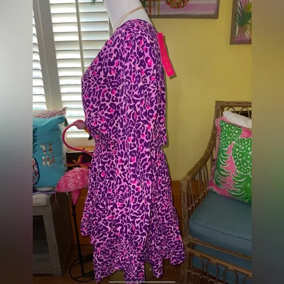 Lilly Pulitzer NWT Cristiana Dress Purple Berry My Favorite Spot $228 Size 8 - Picture 10 of 11
